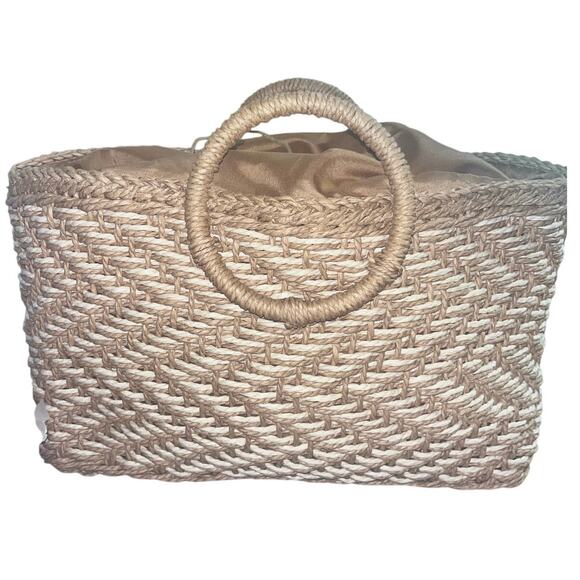 NWT Fashion Style Drawstring Tote – 18"x12" – Canvas Closure - Picture 2 of 7